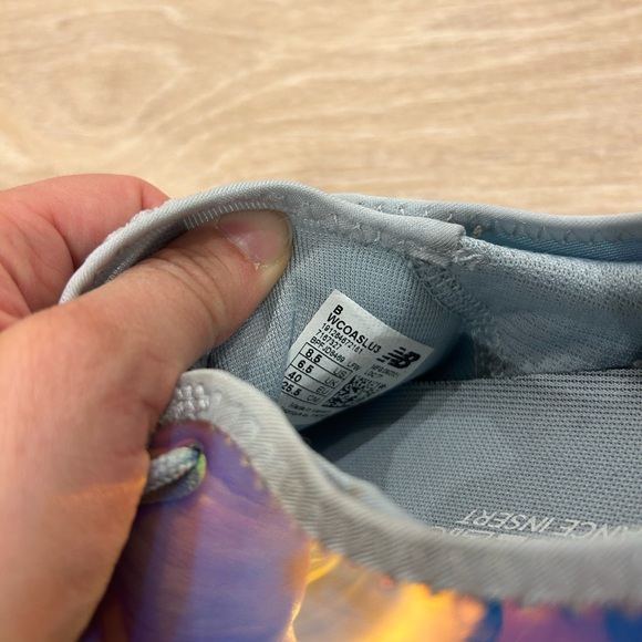 Iridescent New Balance  Fuelcore Running Trainer Grey Cyclone 8.5 Free People - Picture 2 of 6